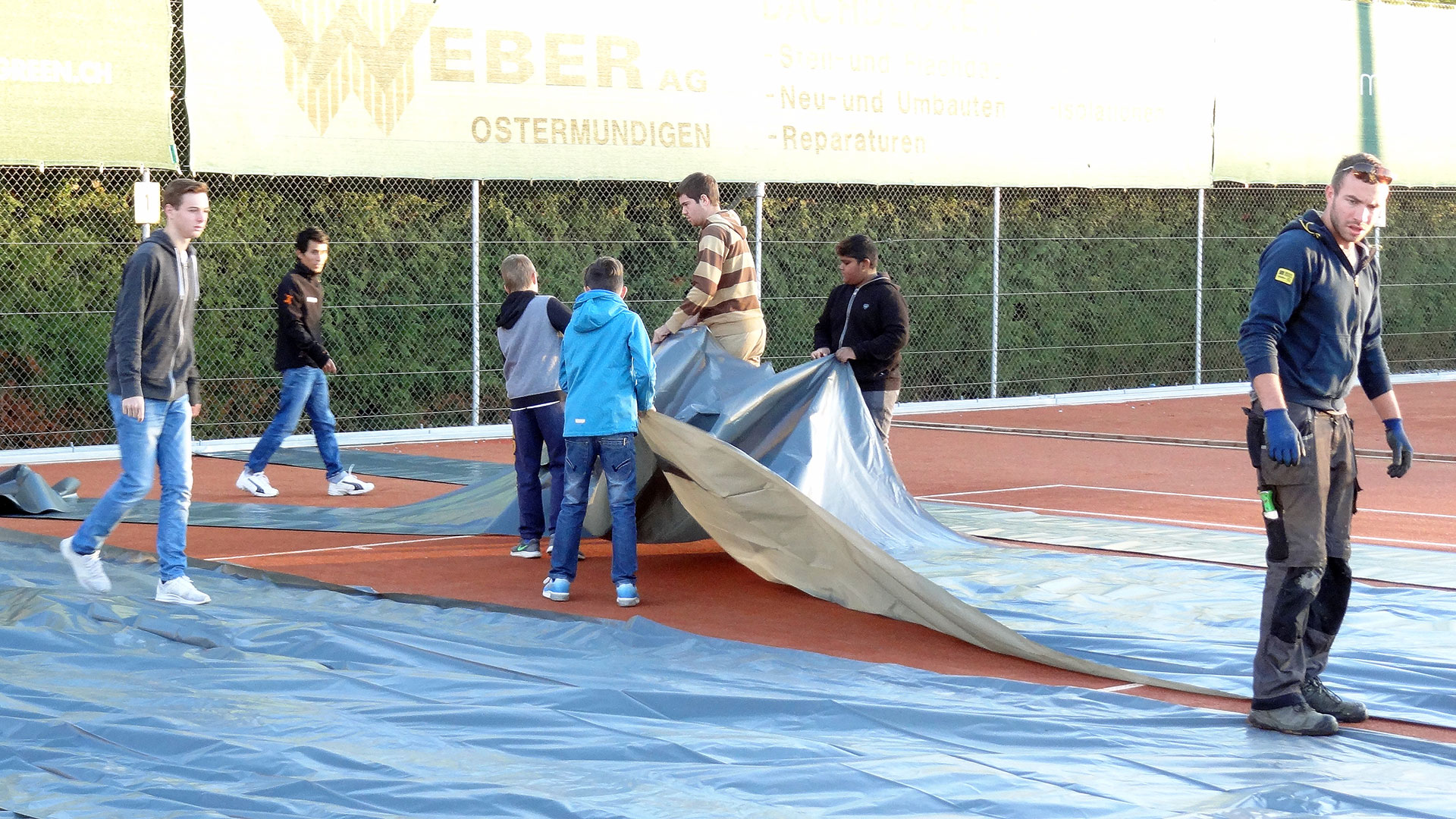 Erster Hallenaufbau 4. - 6. Oktober 2017