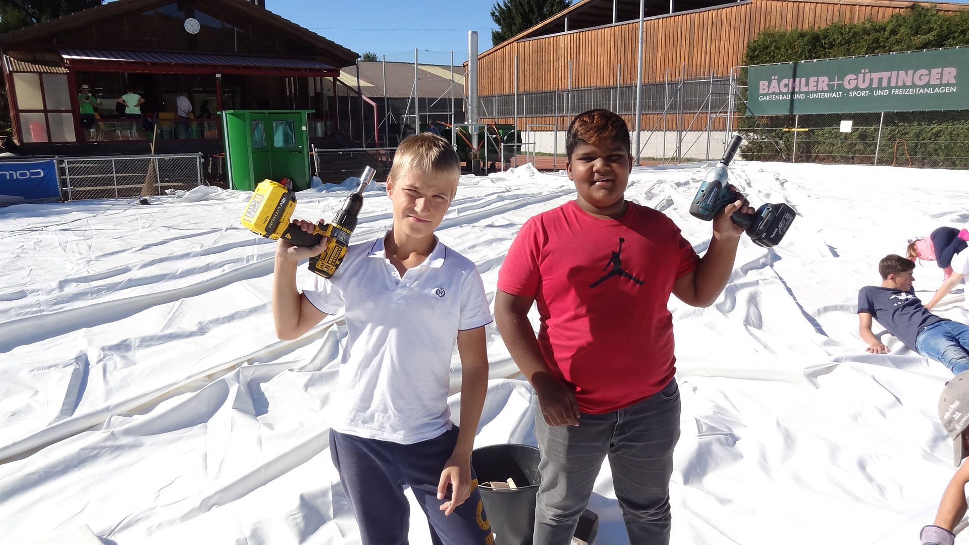 Erster Hallenaufbau 4. - 6. Oktober 2017