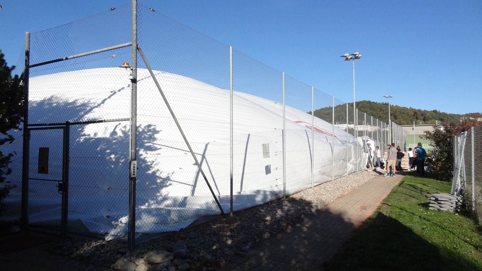 Erster Hallenaufbau 4. - 6. Oktober 2017