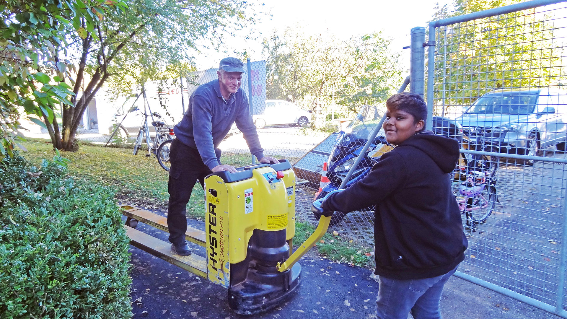 Erster Hallenaufbau 4. - 6. Oktober 2017